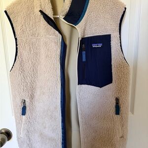 Patagonia Beige Fleece Vest